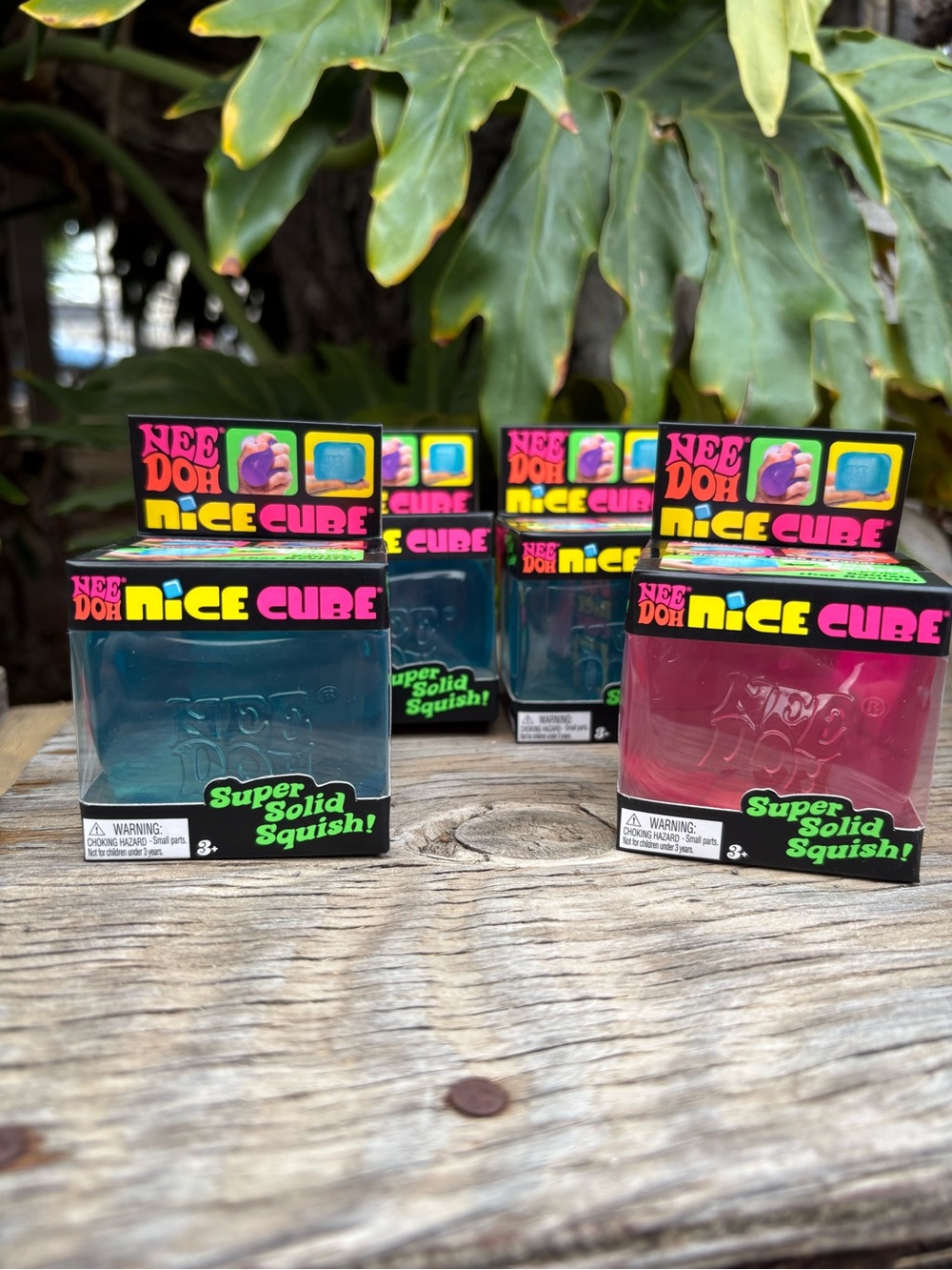 Nice Cube Kids Squishy Toy - blue or pink